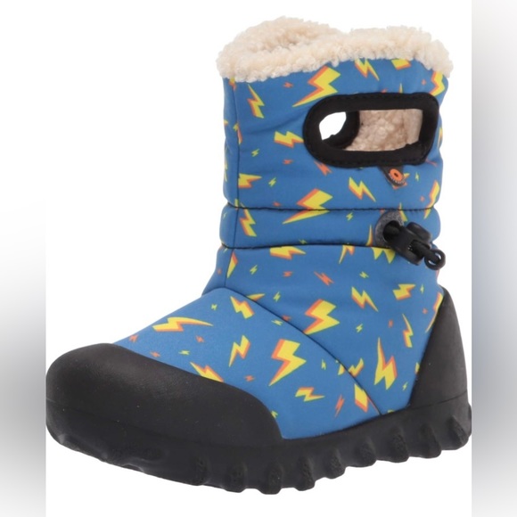 NWT Bogs B-moc Snow Rain Boot, Lightning-royal - Size Infant 5 - Picture 2 of 3
